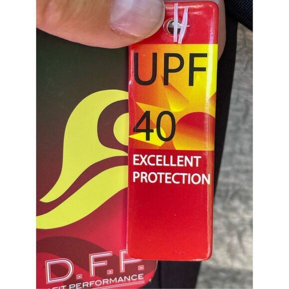 D.F.P. Jet black dry fit performance size Medium athletic shirt - Picture 6 of 7